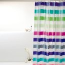 Ver imagem 1 de Coina Box Pvc Listras Multicoloridas 198x180cm - Uzoo Cortina Box Pvc 1.98x1.80m Listra