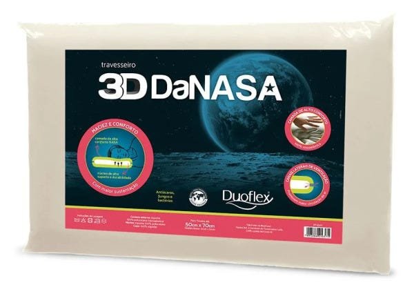 Travesseiro Duoflex -Nasa 3D