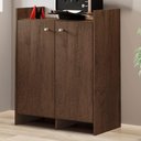 Ver imagem 2 de Balcão Baixo Office Para Escritorio Castanho Castanho
