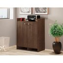 Ver imagem 3 de Balcão Baixo Office Para Escritorio Castanho Castanho
