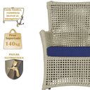 Ver imagem 4 de 4 Poltronas e 1 Mesa Igapó Alumínio Marrom Corda Náutica E10 Rami