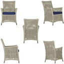 Ver imagem 3 de 4 Poltronas e 1 Mesa Igapó Alumínio Marrom Corda Náutica E10 Rami