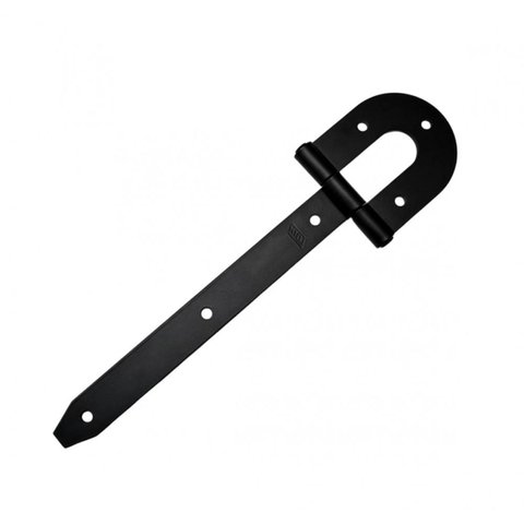 Kit 2 Dobradiça Porteira Ferradura 8" Preta - Loth
