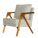 Ver imagem 3 de Kit 4 Poltronas Cadeira Marilia Recepção - Corino Bege