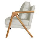 Ver imagem 4 de Kit 4 Poltronas Cadeira Marilia Recepção - Corino Bege