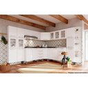 Ver imagem 5 de Gabinete de Cozinha Modulado Balcão Canto Oblíquo Evidence 7115 1 Porta c/ Tampo Branco -