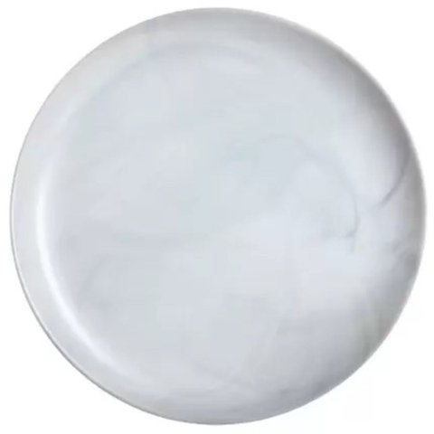 Prato Raso Vidro Opalino Diwali Granit Marmore 25cm Lyor