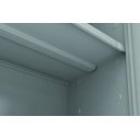 Ver imagem 2 de Armário Aço 2 Portas 3 Prateleiras Cinza com Azul