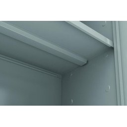 Armário Aço 2 Portas 3 Prateleiras Cinza com Azul - 2