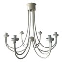 Ver imagem 4 de Pendente Para Sala de Estar e Jantar com Cúpulas de Algodão Libertas Rosas Artesanato Lâmpada Mediev