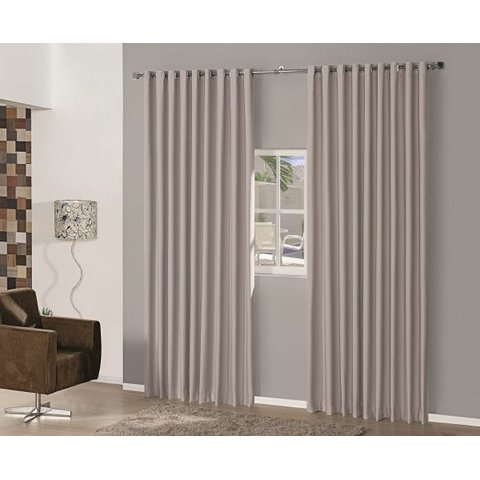Cortina Blackout em Tecido 5,00x2,80 Corta Luz com Ilhos