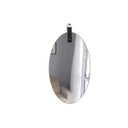 Ver imagem 1 de Espelho Lapidado Oval com Pendurador de Couro Preto 60x40cm