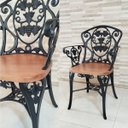 Ver mais imagens de Poltrona Cadeira Modelo Malbec Alumínio Fundido - Marrom