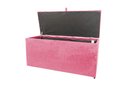 Ver imagem 2 de Recamier Puff Baú Beira de Cama Solteiro 90 cm- Rosa Choque