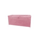Ver imagem 1 de Recamier Puff Baú Solteiro - Rosa Claro