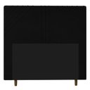 Ver imagem 1 de Cabeceira Cama Box Solteiro Lisboa 90cm Suede Preto