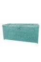 Ver imagem 1 de Recamier Puff Baú Solteiro - Azul Tiffany