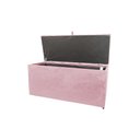 Ver imagem 2 de Recamier Puff Baú Solteiro - Rosa Claro