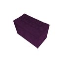 Ver imagem 2 de Puff Baú Estofado em Suede Liso com Pistão a Gás - Roxo