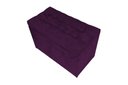 Ver imagem 2 de Puff Baú Estofado em Suede Liso com Pistão a Gás - Roxo
