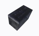 Ver imagem 2 de Puff Baú em Veludo com Pistão Á Gás e Rodízios com Trava - Preto
