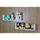 Ver imagem 3 de Kit 2 Prateleiras Nicho U 54x10x15 Livros Decoração - Branco