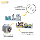 Ver imagem 2 de Kit 2 Prateleiras Nicho U 54x10x15 Livros Decoração - Branco