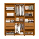 Ver imagem 4 de Guarda Roupa 100% Mdf 6 Portas 210cm Matisse 183 Espazzo Madetec