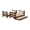 Ver imagem 7 de Treliche Madeira Maciça - Vira 2 Camas - para Colchão 78/88x188cm Multimóveis CR35681 Imbuia