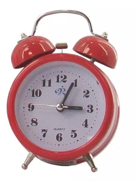 Relógio Alto Barulhento Retrô Despertador Mesa Quarto Rl13 Vermelho - 1
