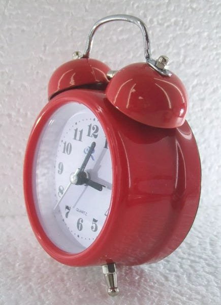 Relógio Alto Barulhento Retrô Despertador Mesa Quarto Rl13 Vermelho - 2