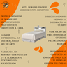 Cabeceira para Cama Box Solteiro 0,90 Portugal Branco - 2