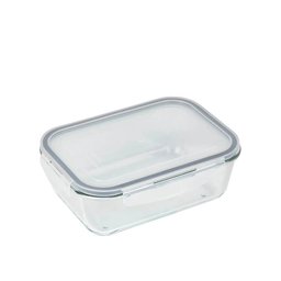 Pote Refratário Retangular com Tampa 1,7 Litros Mor Glass Forno Micro-ondas Freezer - 1