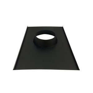 Rufo colarinho de telhado preto para chaminé de 180 mm de diâmetro