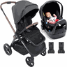 Carrinho de Bebe Chicco Mysa Black Bebe Conforto Kaily com Base - 1