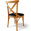 Ver imagem 2 de Kit 06 Cadeiras para Sala de Jantar e Estar Living Estofada Ávila L02 Couríssimo Preto