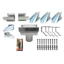 Ver imagem 2 de Kit Calha Beiral Galvanizada Para Casa Com 6 Metros 26 Peças