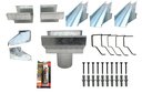Ver imagem 1 de Kit Calha Beiral Galvanizada Para Casa Com 6 Metros 26 Peças