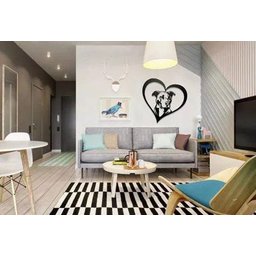Quadro Decorativo Fabricado em Aço Modelo Pitbull Preto - 3