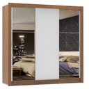 Ver imagem 3 de Guarda Roupa Casal Madesa Mônaco 3 Portas de Correr com Espelhos