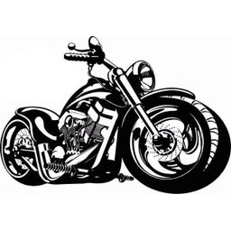Quadro Decorativo Fabricado em Aço Modelo Moto - 1