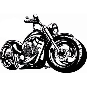 Quadro Decorativo Fabricado em Aço Modelo Moto