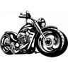 Quadro Decorativo Fabricado em Aço Modelo Moto - 1