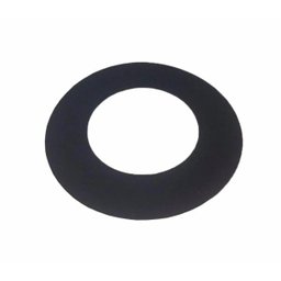Anel de acabamento preto para laje ou parede para dutos de 180 mm de diâmetro - 1