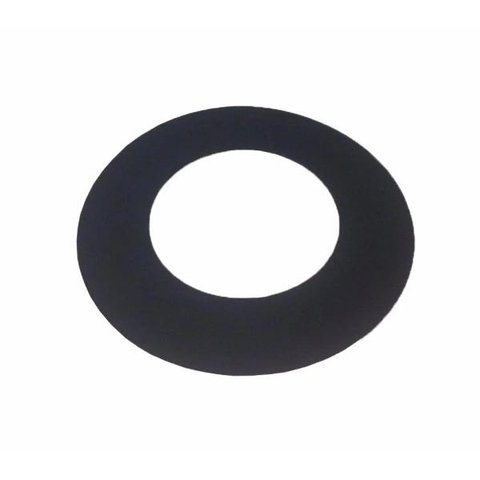 Anel de acabamento preto para laje ou parede para dutos de 180 mm de diâmetro