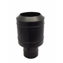 Ver imagem 1 de Chapéu preto tipo canhão sputinik para chaminé de 130 mm de diâmetro.