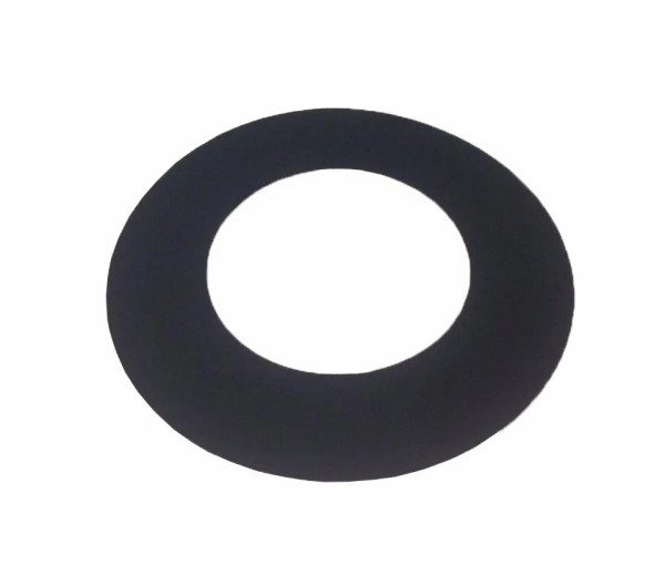 Anel de acabamento preto para laje ou parede para dutos de 130 mm de diâmetro