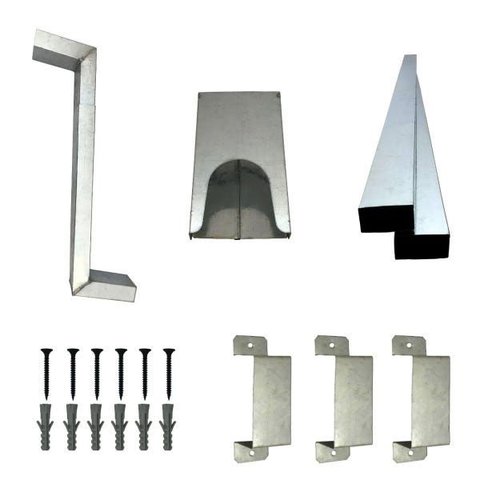 Kit de Condutor de Água para Calha de Beiral Moldura 21 Pçs