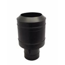 Ver imagem 1 de Chapéu preto tipo canhão sputinik para chaminé de 180 mm de diâmetro.