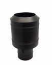 Ver imagem 1 de Chapéu preto tipo canhão sputinik para chaminé de 180 mm de diâmetro.